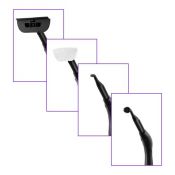 Пароочиститель Kitfort KT-9102-1, черно-фиолетовый
