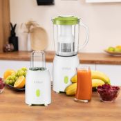 Стационарный блендер Kitfort КТ-3069-2, белый/салатовый