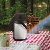 Помповый термос Kitfort KT-1236, 3 л, серебристый