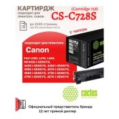 Картридж лазерный Cactus CS-C728S 728 черный (2100стр.) для Canon i-Sensys MF4410/4430/4450/4550D