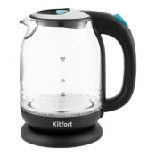 Чайник Kitfort KT-654-1, черный/синий
