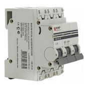 Автоматический выключатель 3P 10А (C) 6кА ВА 47-63 EKF PROxima mcb4763-6-3-10C-pro