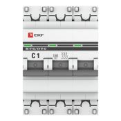 Автоматический выключатель 3P 1А (C) 4,5kA ВА 47-63 EKF PROxima