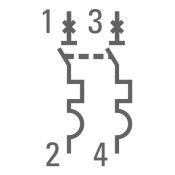 Автоматический выключатель 2P 25А (C) 4,5kA ВА 47-63 EKF PROxima