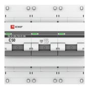 Автоматический выключатель 3P 50А (C) 10kA ВА 47-100 EKF PROxima