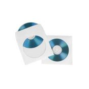 Конверты Hama H-51174 для CD/DVD бумажные с прозрачным окошком 100 шт. белый